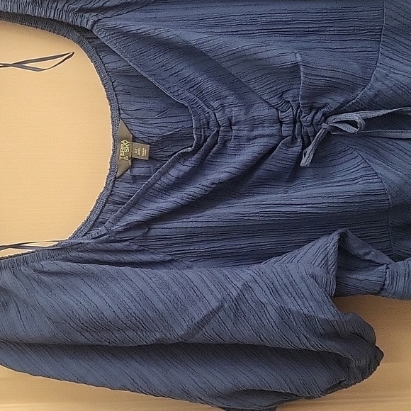 Terra & Sky Blue Maxi Dress - Picture 3 of 4